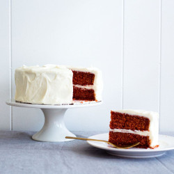 Naturally-dyed Red Velvet Cake With Beets And Cream Cheese Frosting