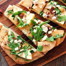 Green Apple Carpaccio With Goat Cheese And Arugula