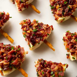 Cranberry, Bacon &amp; Brie Christmas Trees