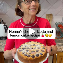 Cherry, Ricotta And Lemon Cake