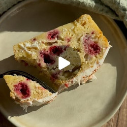 White Chocolate Raspberry Loaf Cake