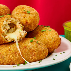 Tuna And Potato Croquettes With Cheese