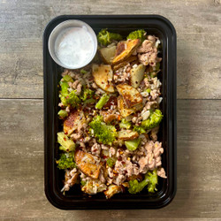 Lemon Garlic Turkey Bowls