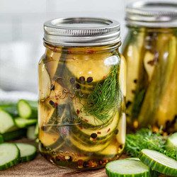 Easy Overnight Refrigerator Pickles