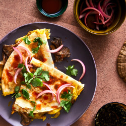 Crispy Mushroom Quesadillas