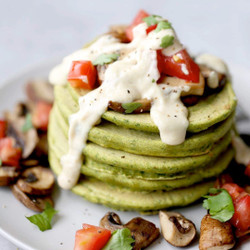 Savory Chickpea Flour Falafel Pancakes