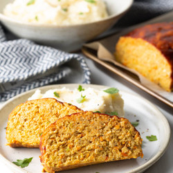 Ground Chicken Meatloaf Recipe + Video