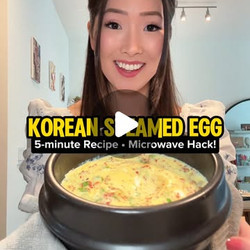 Microwave Korean Steamed Egg (gyeran Jjim)