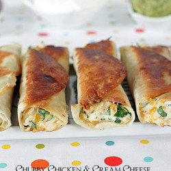 Chubby Chicken And Cream Cheese Taquitos