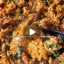 Marry Me Chicken Orzo Bake