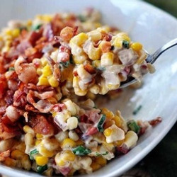 Creamy Confetti Corn with Bacon