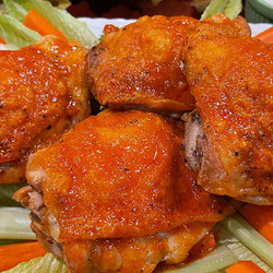 Baked Buffalo Chicken Thighs