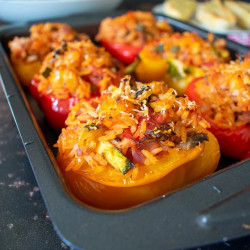 Halloumi Stuffed Peppers