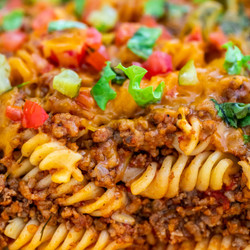 Loaded Cheeseburger Casserole