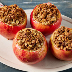 Baked Apples With Oatmeal Filling