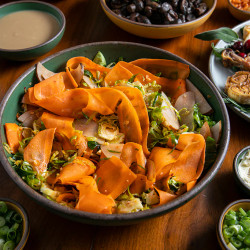 Shaved Brussels Sprouts Salad With Pickled Asian Pear