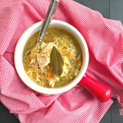 Chicken Noodle-less Soup