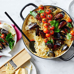 Apulian-style Baked Rice With Potatoes And Mussels