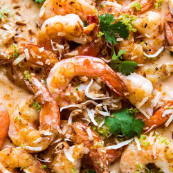 Red Curry Risotto With Shrimp