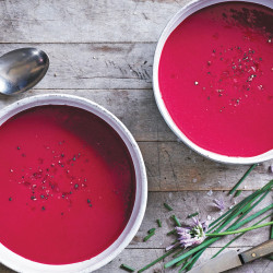 Coconut, Beet, And Ginger Soup