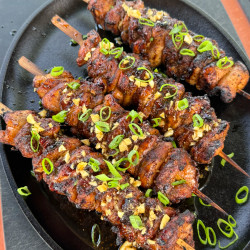 Honey Garlic Chicken Skewers