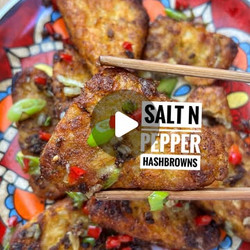 Airfried Salt 'n' Pepper Hashbrowns