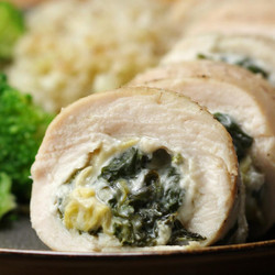 Keto-friendly Spinach &amp; Artichoke Chicken Rolls Recipe By Tasty