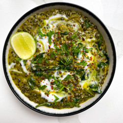 Coconut Curried Lentils w/ Piadina FlatBread