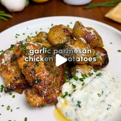 Sheet Pan Garlic Parmesan Chicken And Potatoes