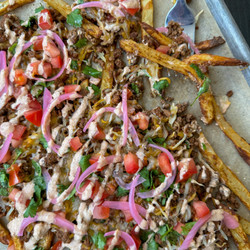 Loaded Taco Fries (air Fryer Recipe)