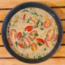 Green Lentil Coconut Soup