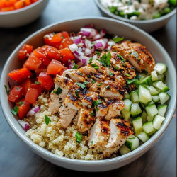 Greek Chicken Quinoa Bowl