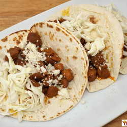 Crispy Ancho Pork Tacos