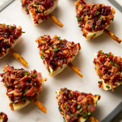 Cranberry, Bacon &amp; Brie Christmas Trees