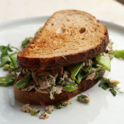 Snow Pea Tuna Salad