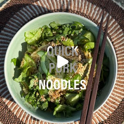 Quick Pork Noodles mains easy