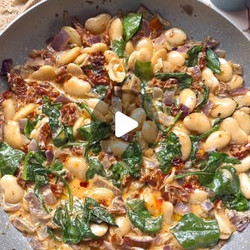 Creamy Sun Dried Tomato &amp; Butter Bean One Pot