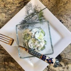 Mizeria (polish Cucumber Salad)