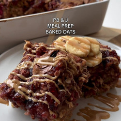 Pb &amp; J Baked Oats