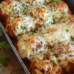 Garlic Bread Meatball Bombs