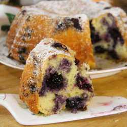 Lemon Blueberry Ricotta Bundt Cake