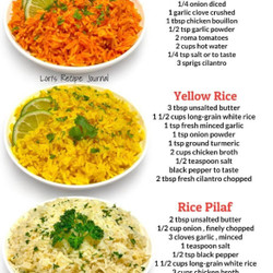 Rice 3 Ways