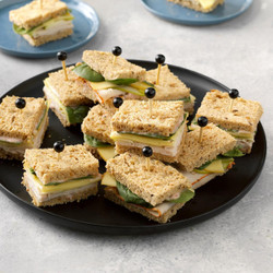 Turkey, Gouda &amp; Apple Tea Sandwiches