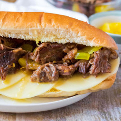 Slow Cooker Italian Beef Sandwiches