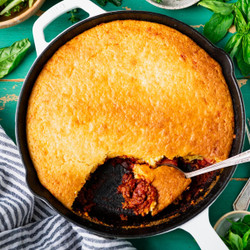 Chili Dog Casserole With Cornbread Crust