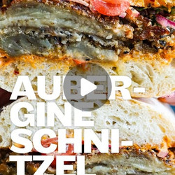 Aubergine Schnitzel Sandwich