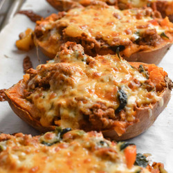 Easy Turkey Stuffed Sweet Potatoes