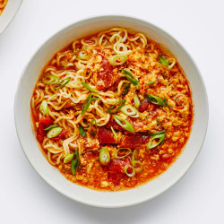 Tomato And Egg Drop Noodle Soup