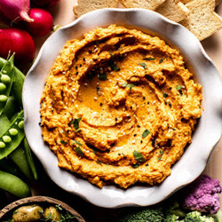 Roasted Carrot Hummus Recipe