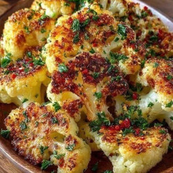Garlic Parmesan Roasted Cauliflower